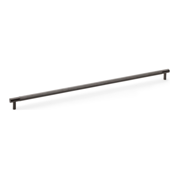 AW810-448-DBZPVD • 448mm c/c • Dark Bronze • Alexander & Wilks Brunel Knurled T-Bar Cupboard Handle